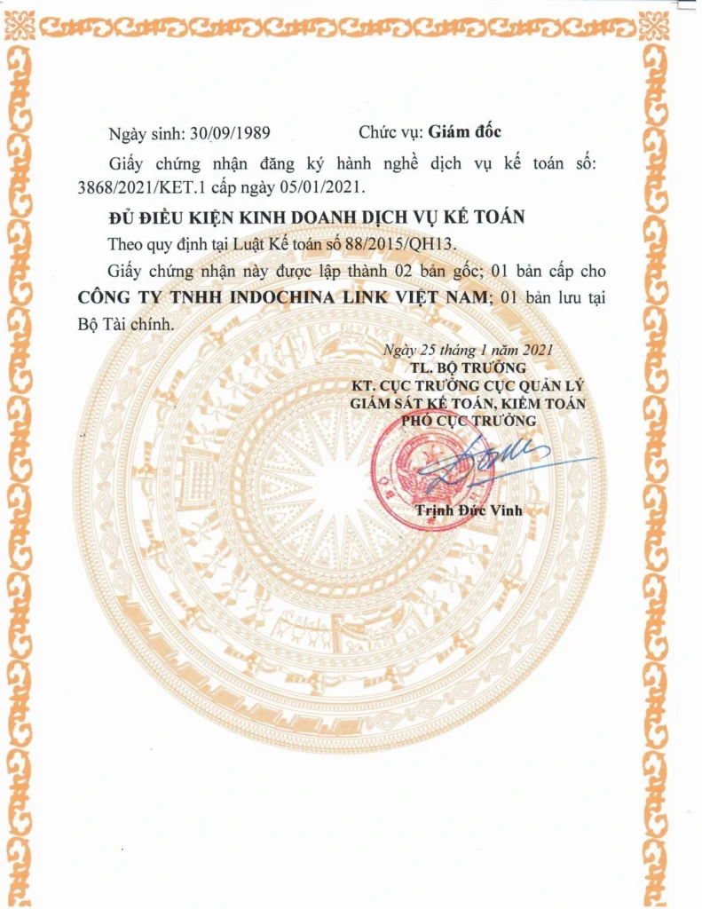 Indochina Link Vietnam - Accounting License 157/KDKET (Page 2)